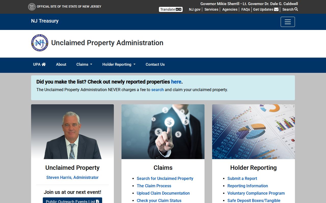 Gloucester County residents directory New Jersey unclaimed property search